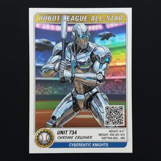 robot &mdash; baseball card