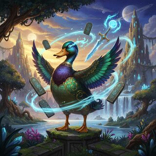 World of Warcraft × FFXI &mdash; A Duck, Reportedly Telekinetic