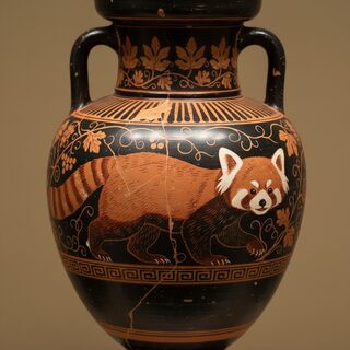 Ancient Greek Red-Figure Pottery &mdash; a red panda