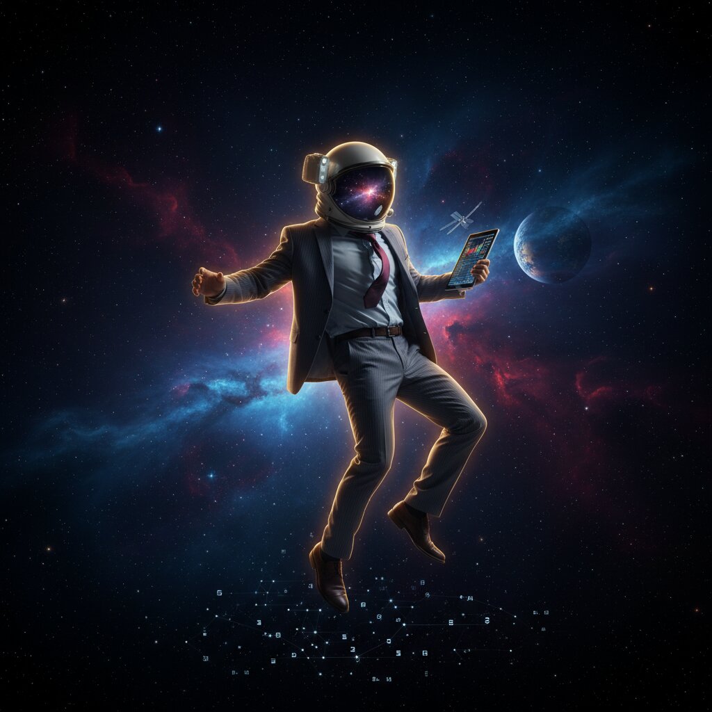 outer space &mdash; A WallStreet Stock Trader &mdash; generated image