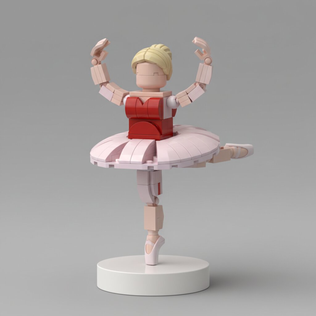 LEGO minifigure &mdash; Ballerina &mdash; generated image