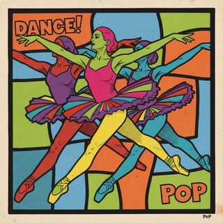 pop art silkscreen &mdash; Ballerina