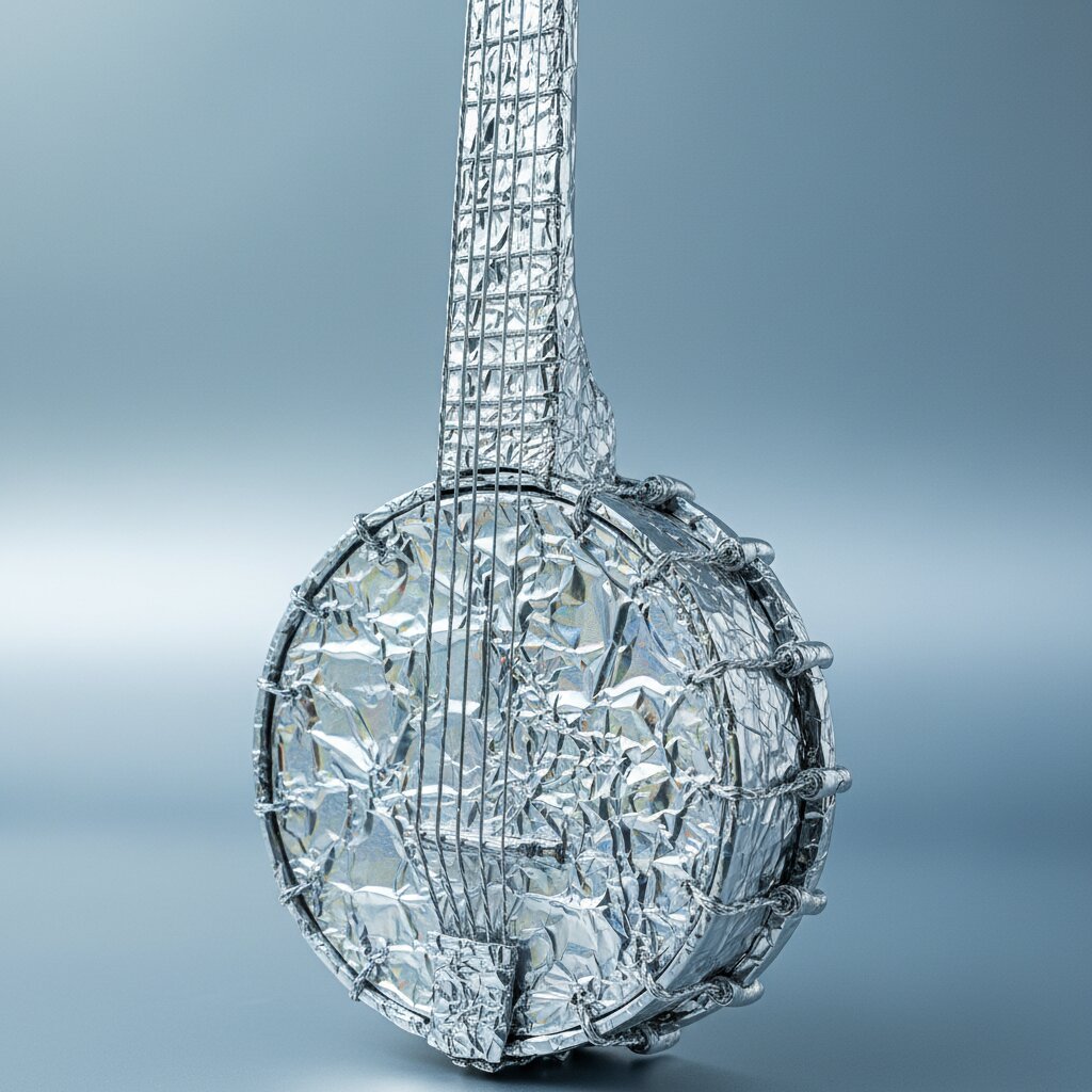 tinfoil &mdash; banjo &mdash; generated image