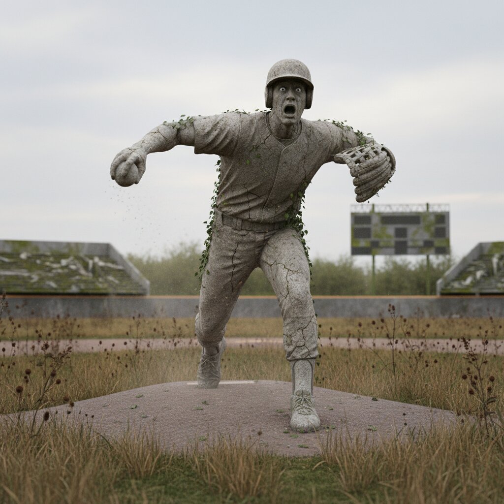 Petrified &mdash; Baseball Player &mdash; generated image