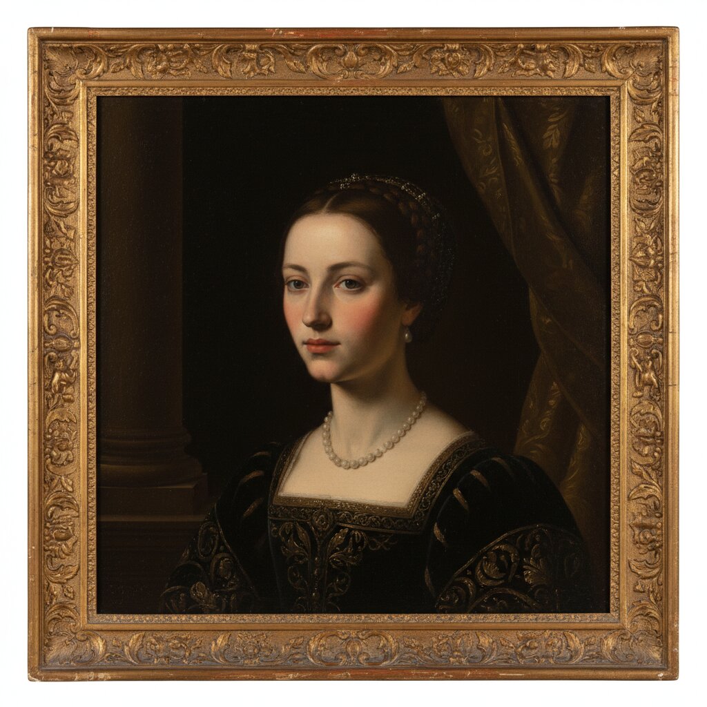 Renaissance oil painting &mdash; Emily &mdash; generated image