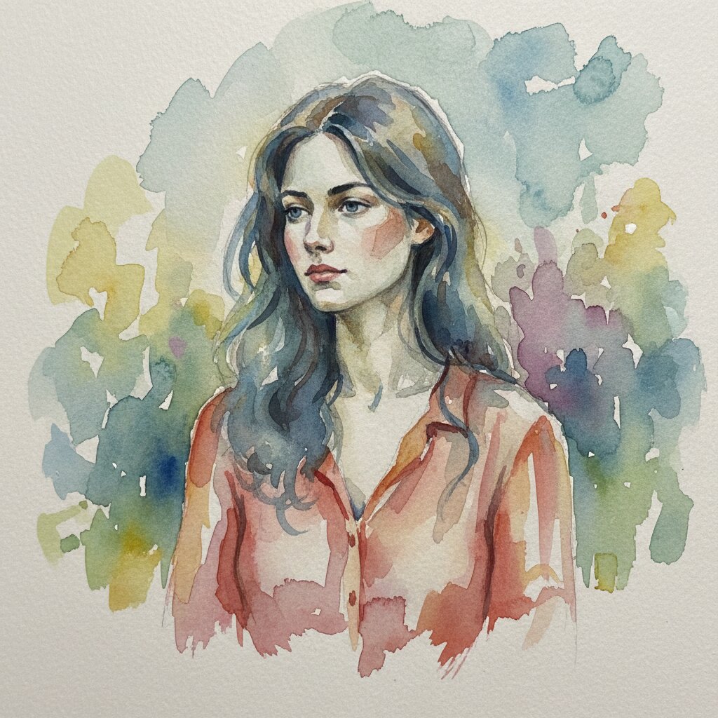 watercolor sketchbook &mdash; Emily &mdash; generated image