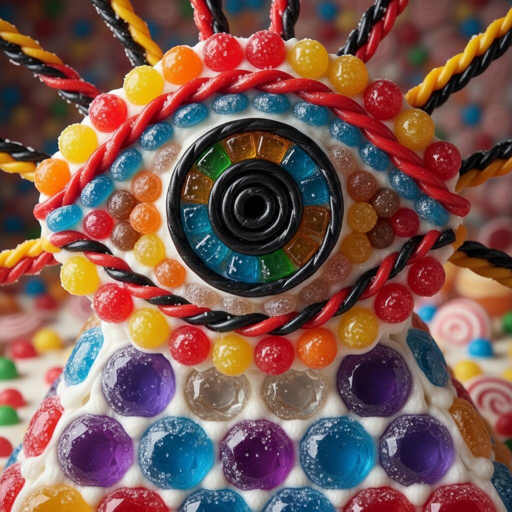 made of candy &mdash; eye of providence &mdash; generated image