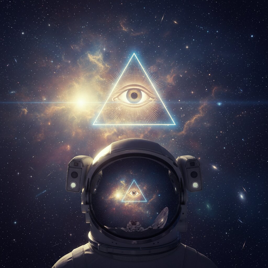 outer space &mdash; eye of providence &mdash; generated image
