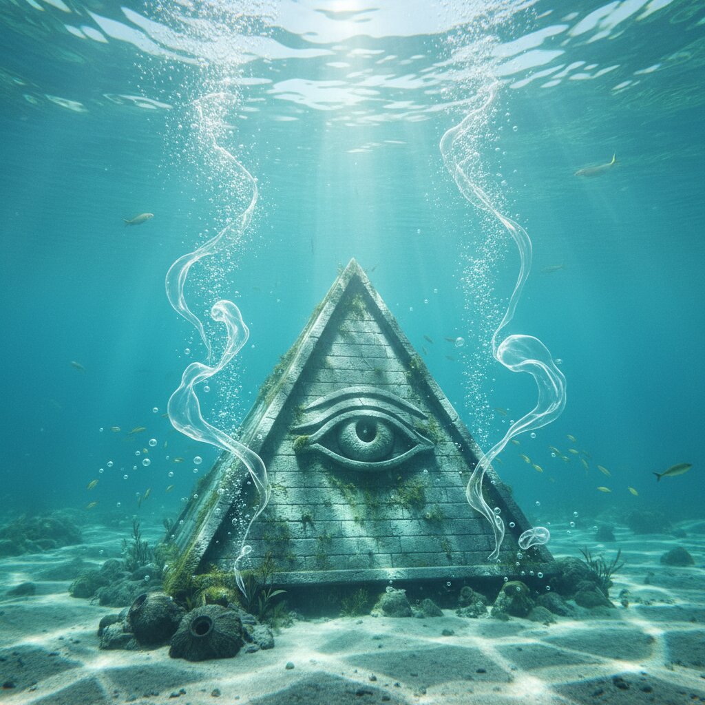 underwater &mdash; eye of providence &mdash; generated image
