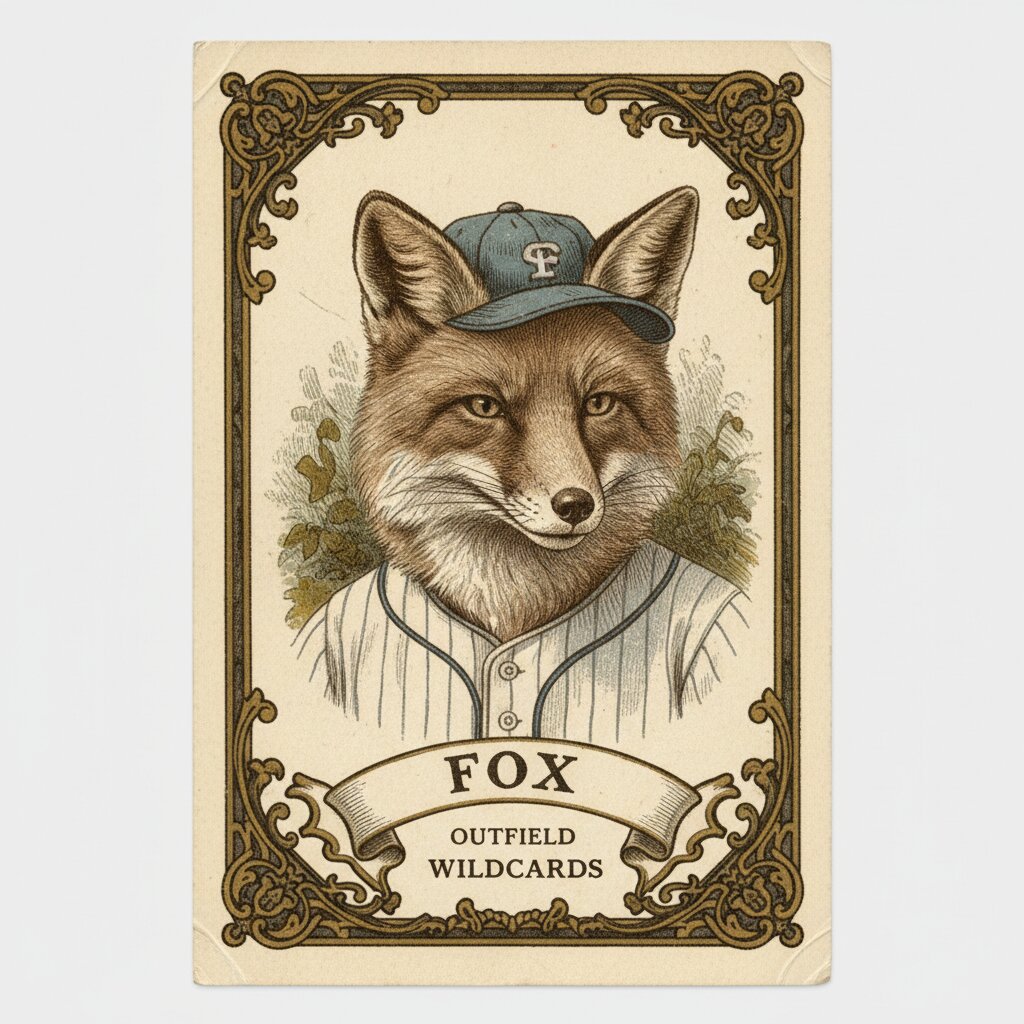 1910s tobacco card &mdash; Fox &mdash; generated image