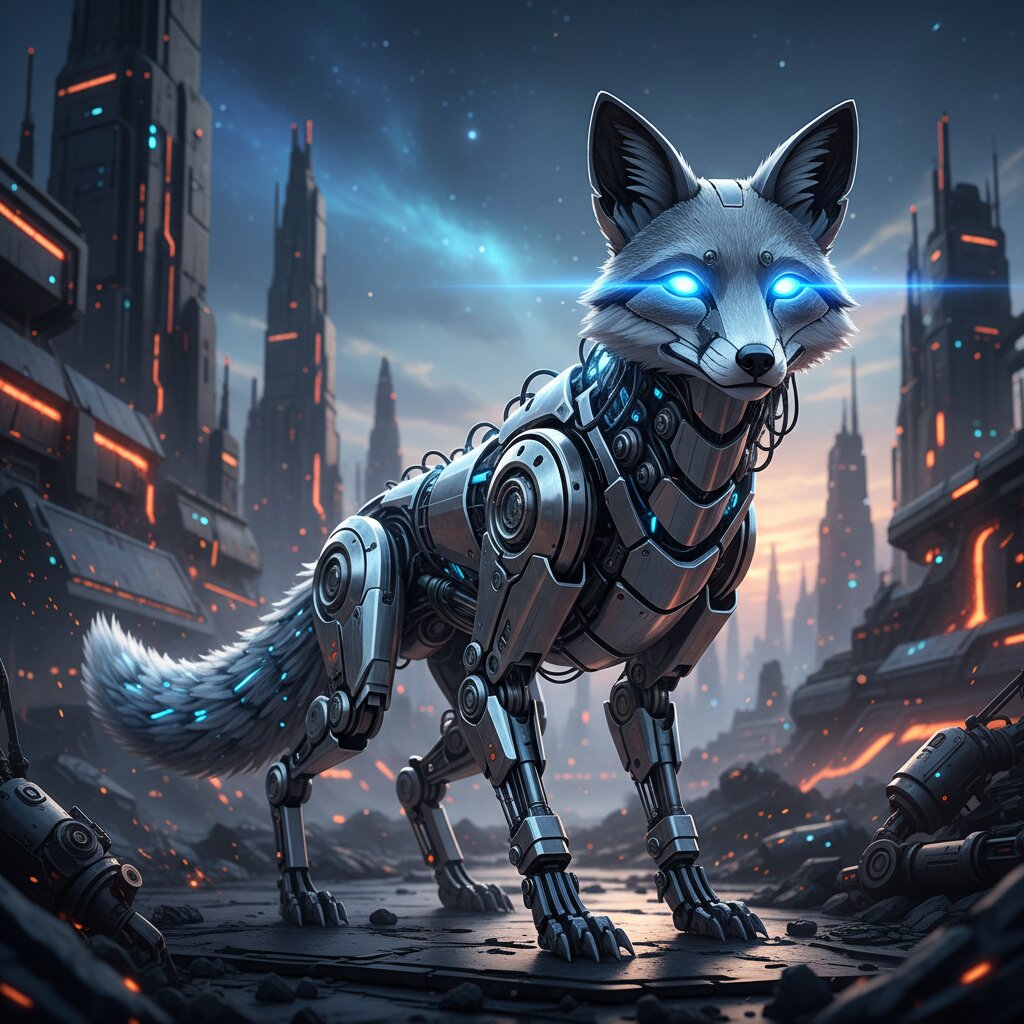 robot &mdash; Fox &mdash; generated image