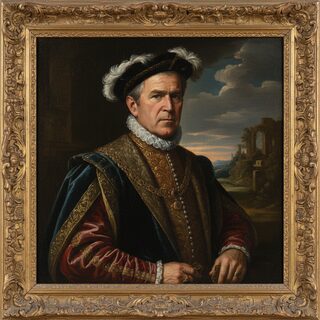 Renaissance oil painting &mdash; George W Bush
