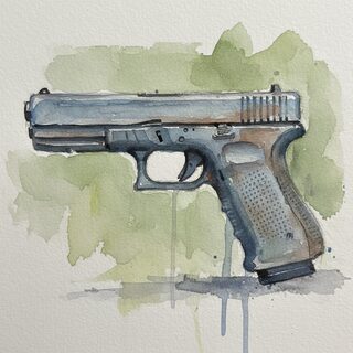 watercolor sketchbook &mdash; glock 9
