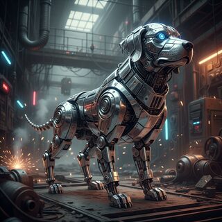 robot &mdash; golden retriever