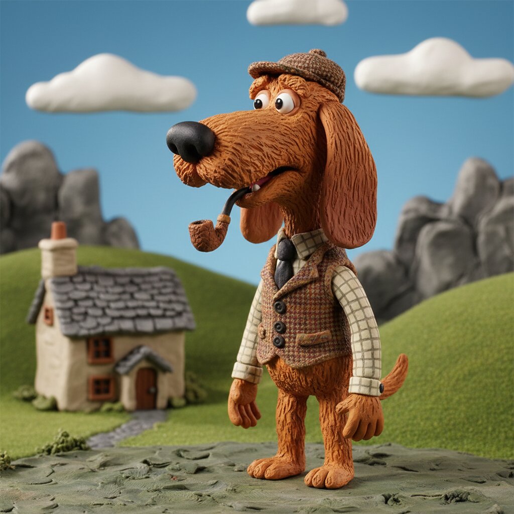 claymation &mdash; Hound &mdash; generated image