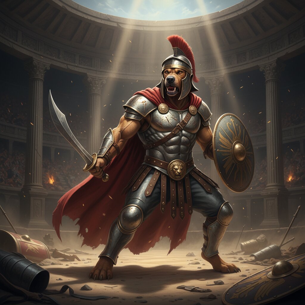 gladiator &mdash; Hound &mdash; generated image