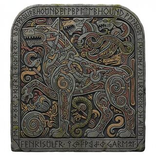 Norse Runic Carving &mdash; Hound