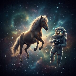 outer space &mdash; icelandic horse