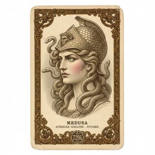 1910s tobacco card &mdash; Medusa