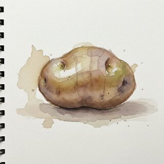 watercolor sketchbook &mdash; Potato