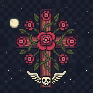 8-bit pixel art &mdash; Rosy Cross