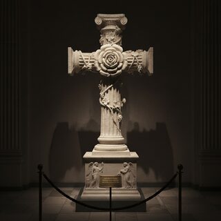 ancient Greek marble statue &mdash; Rosy Cross
