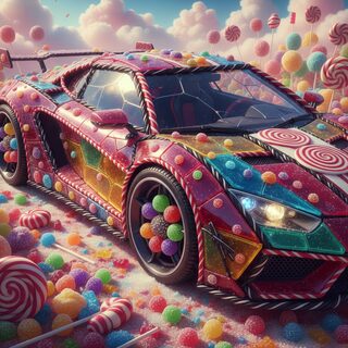 made of candy &mdash; supercar